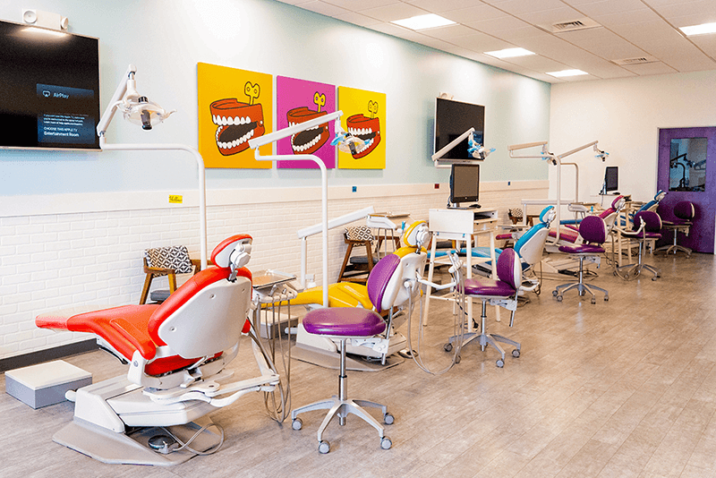 Grin Pediatric Dentistry and Orthodontics dental chairs